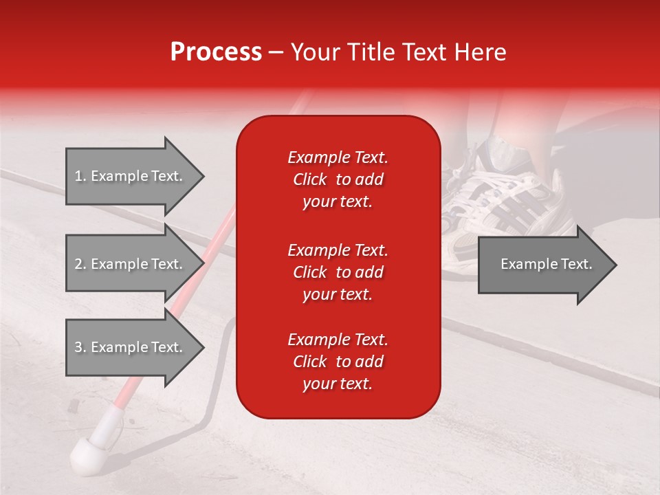 A Person Standing On A Sidewalk With A Broom PowerPoint Template