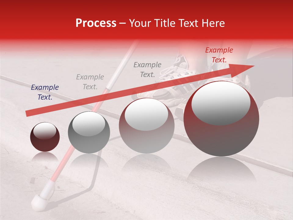 A Person Standing On A Sidewalk With A Broom PowerPoint Template