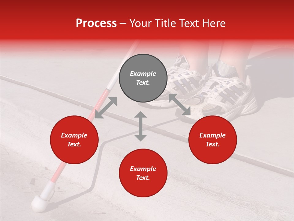 A Person Standing On A Sidewalk With A Broom PowerPoint Template