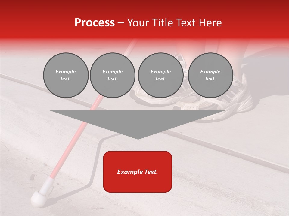 A Person Standing On A Sidewalk With A Broom PowerPoint Template