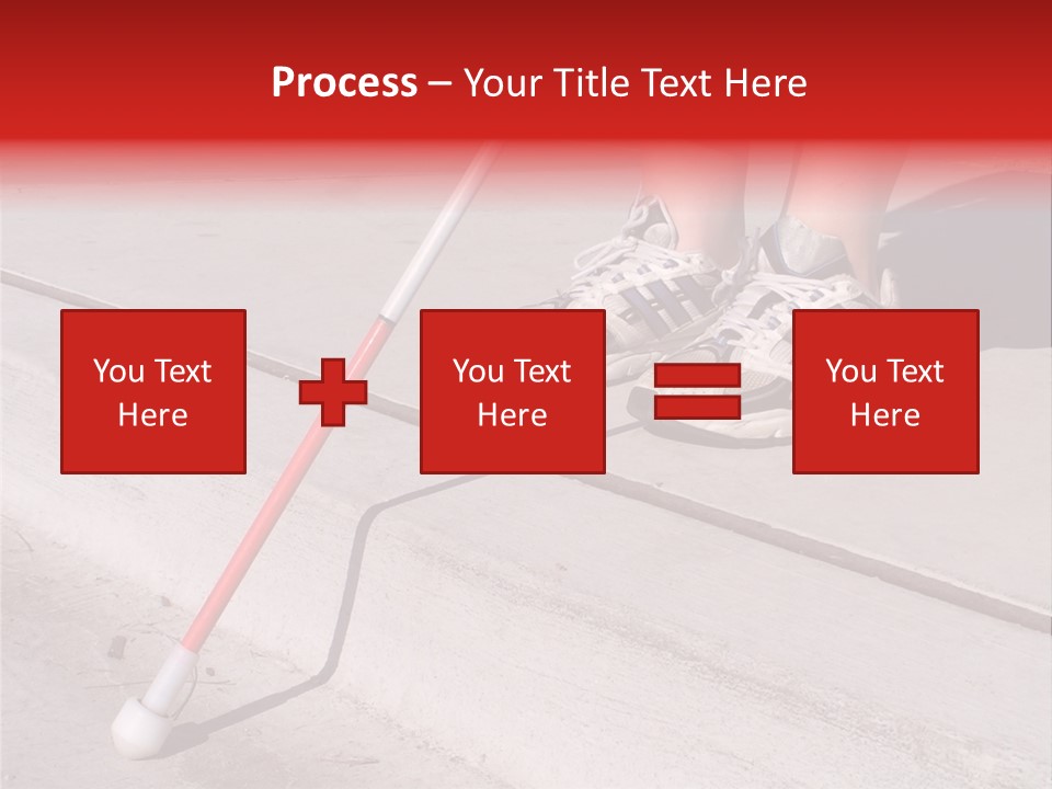 A Person Standing On A Sidewalk With A Broom PowerPoint Template