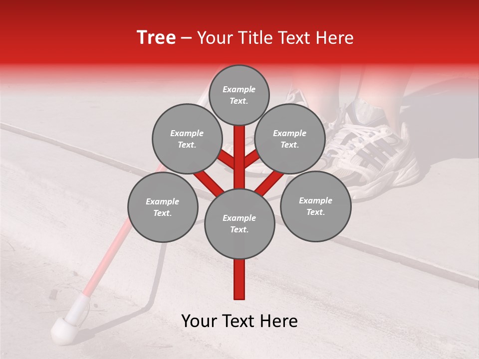 A Person Standing On A Sidewalk With A Broom PowerPoint Template