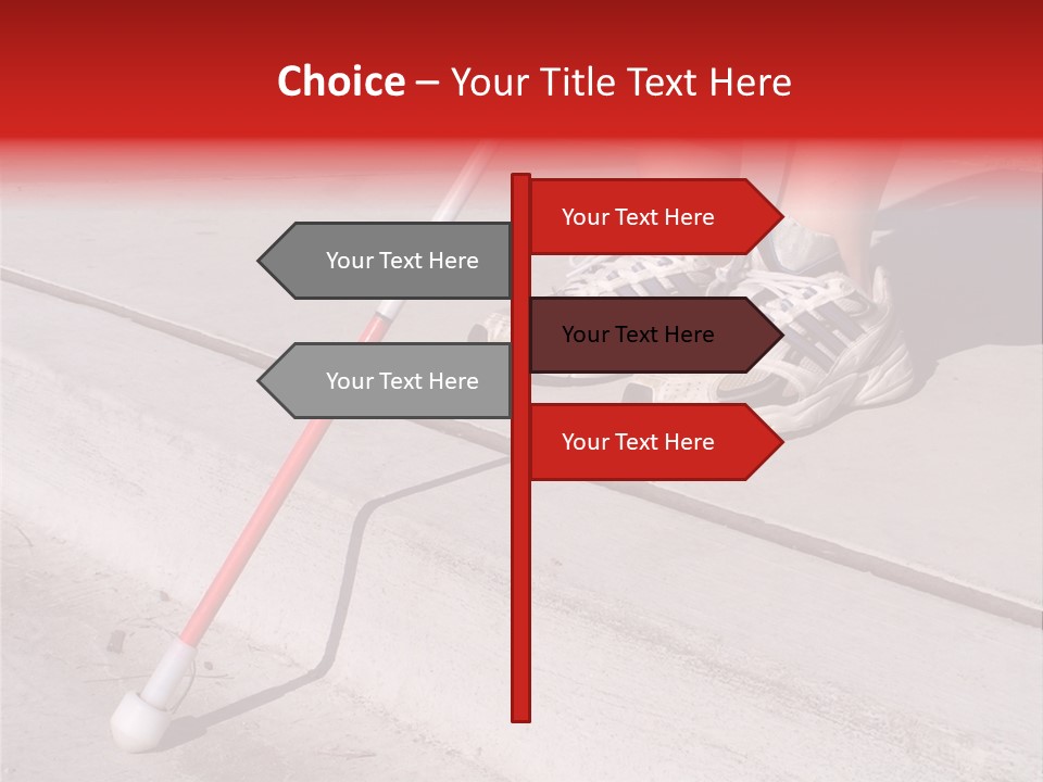 A Person Standing On A Sidewalk With A Broom PowerPoint Template