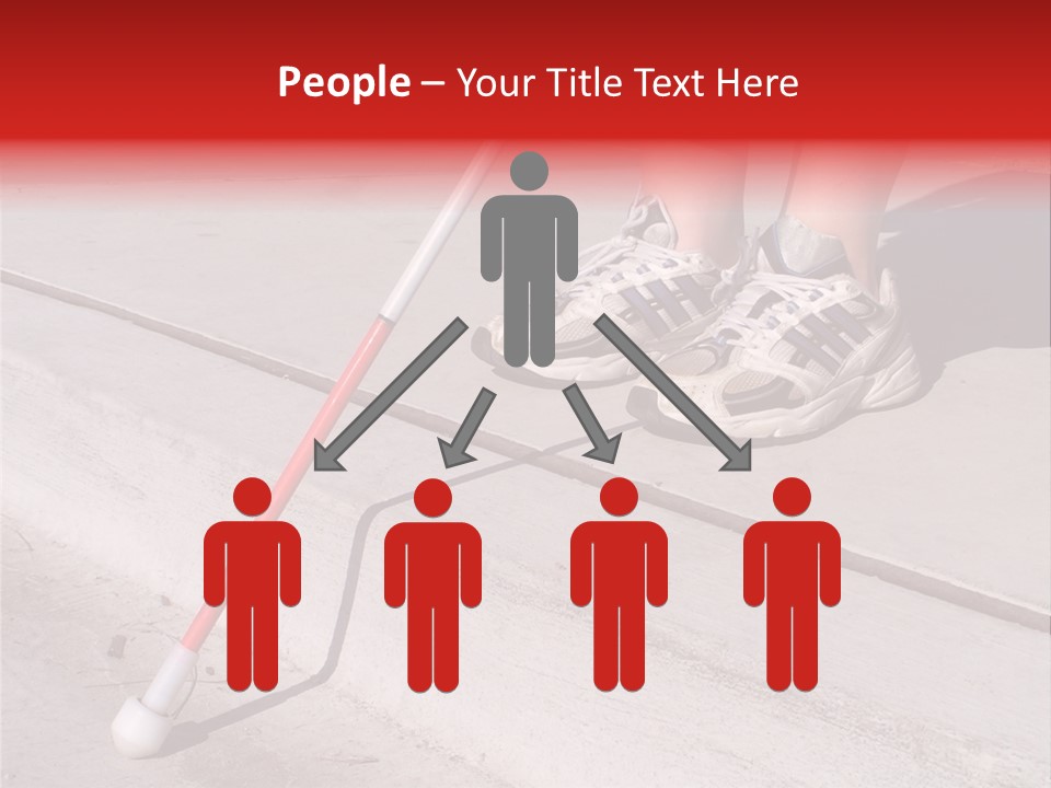 A Person Standing On A Sidewalk With A Broom PowerPoint Template