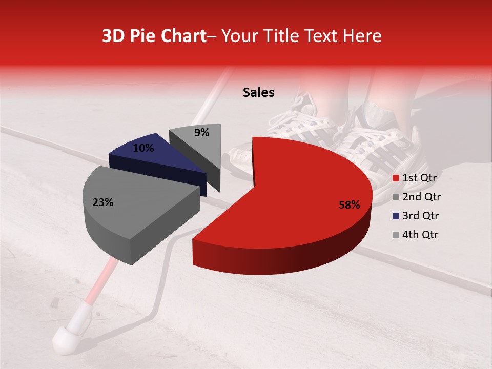 A Person Standing On A Sidewalk With A Broom PowerPoint Template