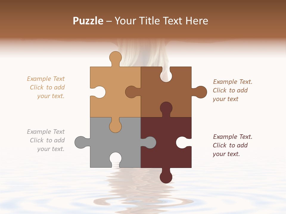 Artistic Nudity Style Picture Of Woman On White Sand PowerPoint Template