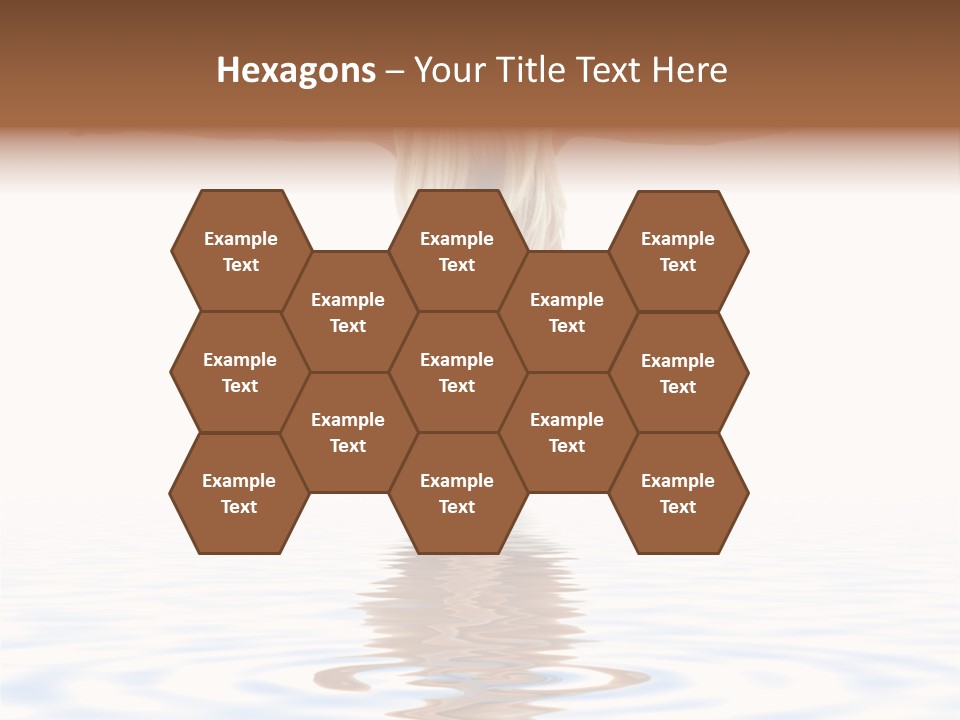 Artistic Nudity Style Picture Of Woman On White Sand PowerPoint Template