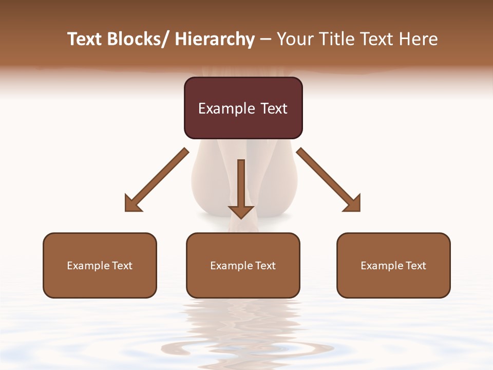 Artistic Nudity Style Picture Of Woman On White Sand PowerPoint Template