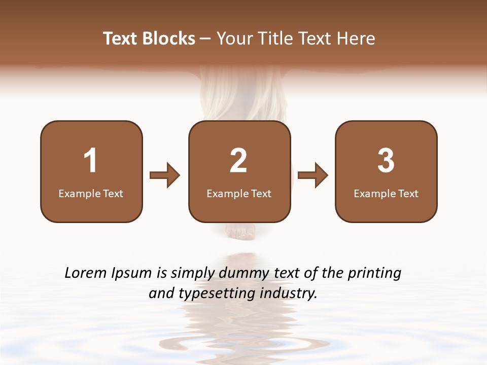 Artistic Nudity Style Picture Of Woman On White Sand PowerPoint Template