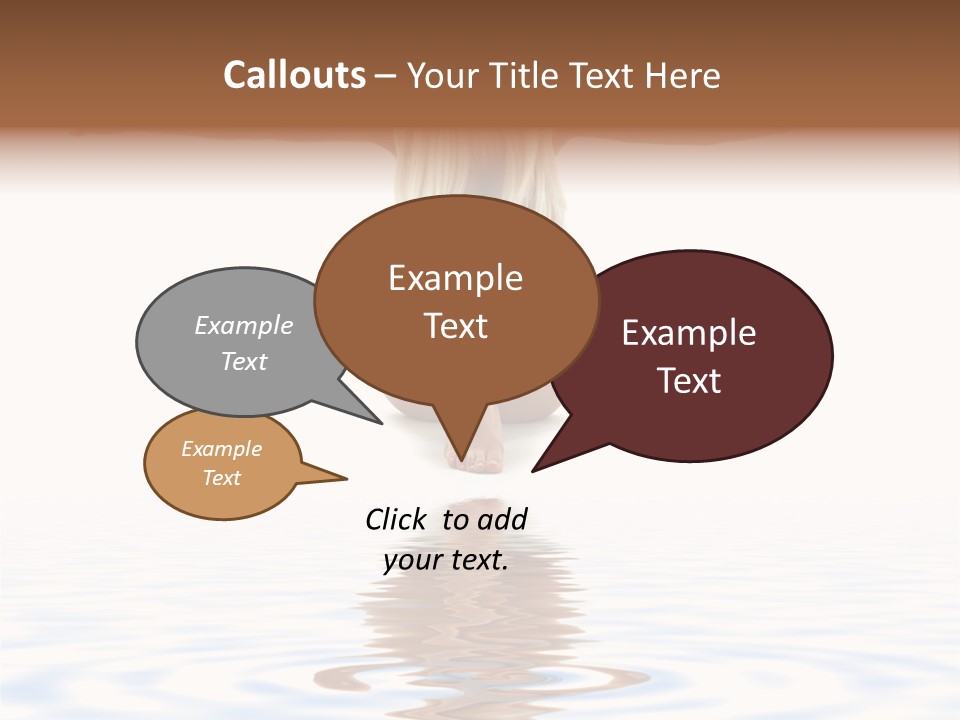 Artistic Nudity Style Picture Of Woman On White Sand PowerPoint Template