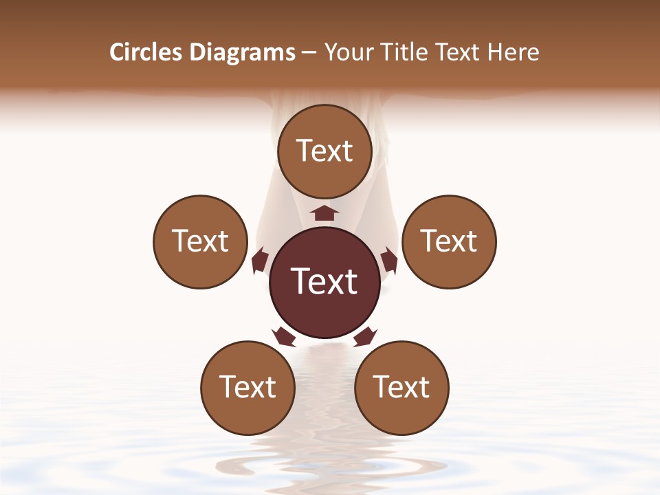 Artistic Nudity Style Picture Of Woman On White Sand PowerPoint Template