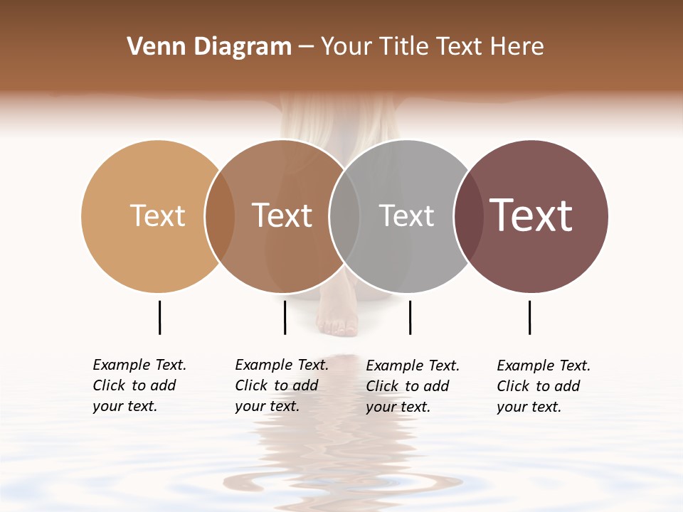 Artistic Nudity Style Picture Of Woman On White Sand PowerPoint Template