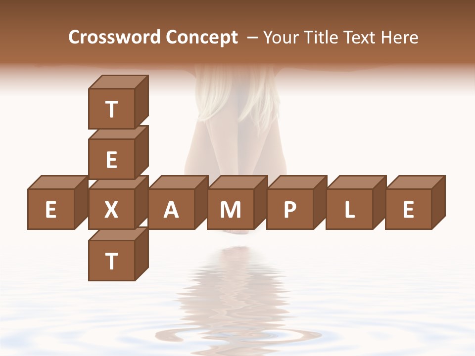 Artistic Nudity Style Picture Of Woman On White Sand PowerPoint Template