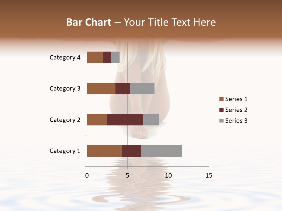 Artistic Nudity Style Picture Of Woman On White Sand PowerPoint Template