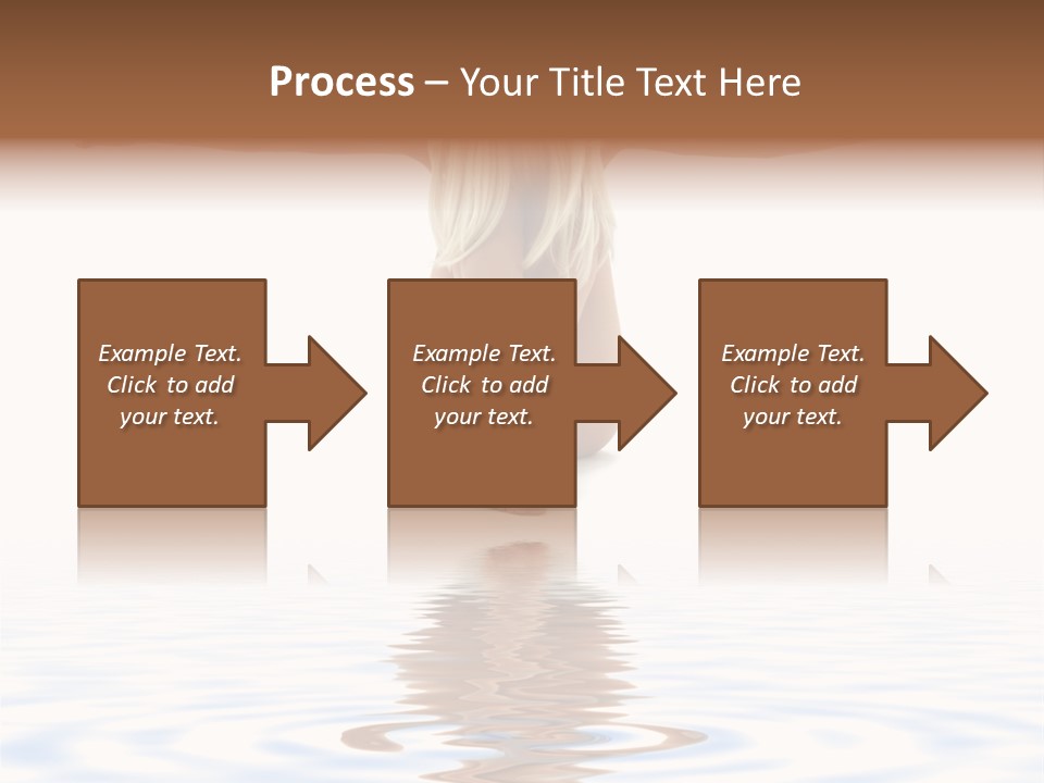 Artistic Nudity Style Picture Of Woman On White Sand PowerPoint Template