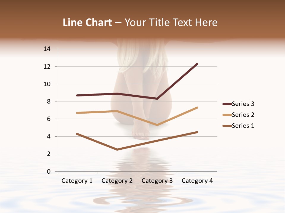 Artistic Nudity Style Picture Of Woman On White Sand PowerPoint Template