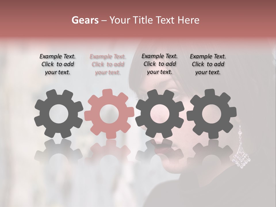 Happy Skiing Family PowerPoint Template