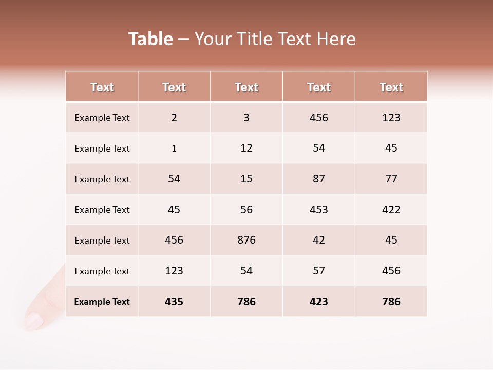 Spring Girl Stock Vector Illustration: PowerPoint Template