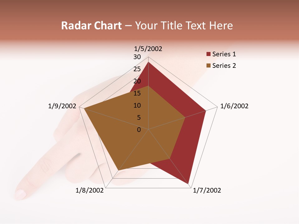 Spring Girl Stock Vector Illustration: PowerPoint Template