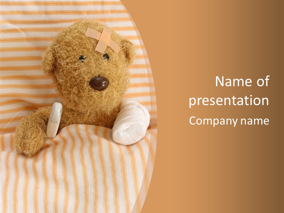 Teddy Bear Ill PowerPoint Template
