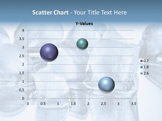 Ice Cubes On The Mirror PowerPoint Template