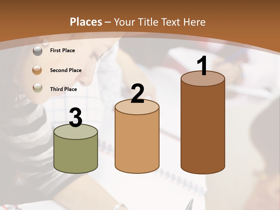 Group Of Students At The Library Studying PowerPoint Template