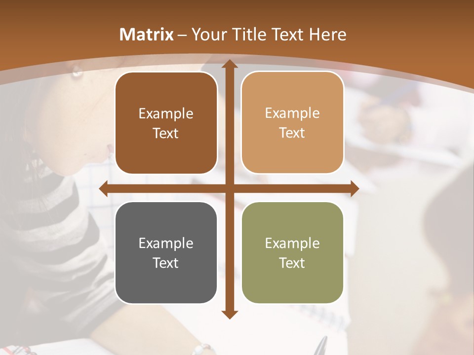 Group Of Students At The Library Studying PowerPoint Template