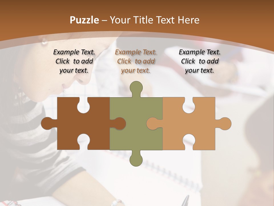 Group Of Students At The Library Studying PowerPoint Template