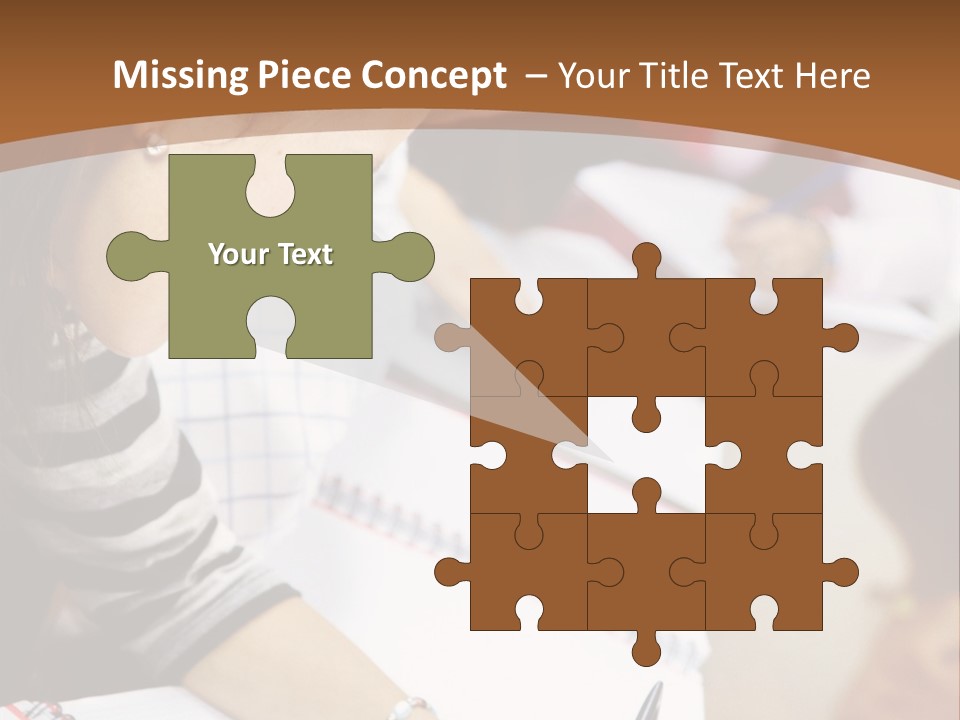 Group Of Students At The Library Studying PowerPoint Template