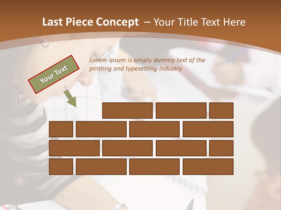 Group Of Students At The Library Studying PowerPoint Template