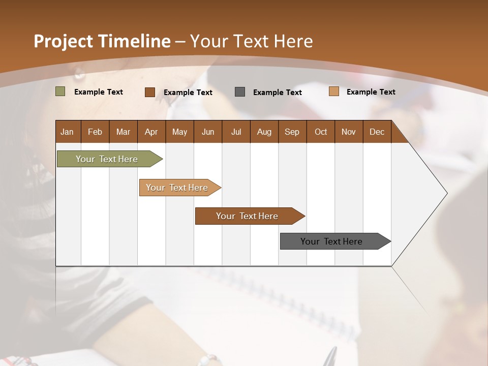Group Of Students At The Library Studying PowerPoint Template