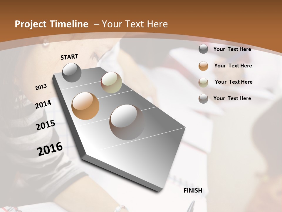 Group Of Students At The Library Studying PowerPoint Template