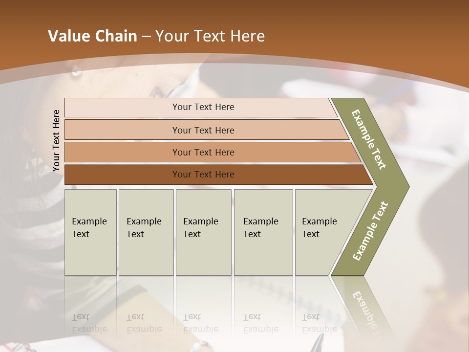 Group Of Students At The Library Studying PowerPoint Template