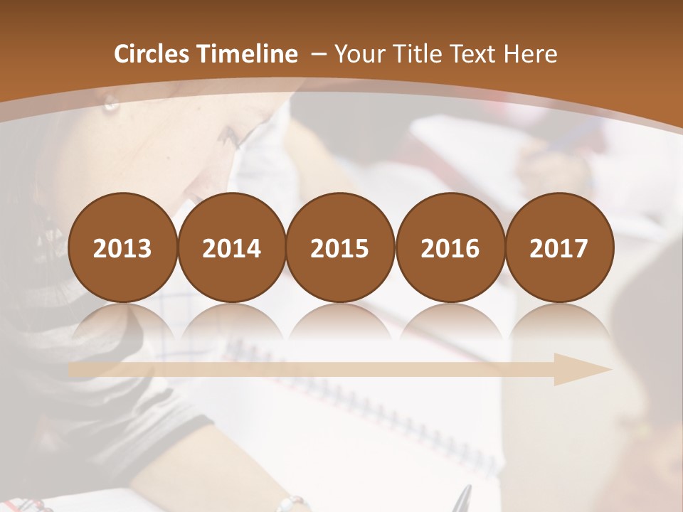 Group Of Students At The Library Studying PowerPoint Template