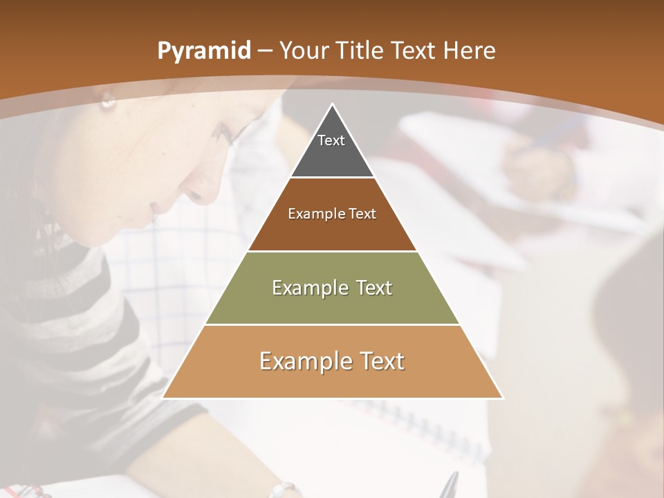 Group Of Students At The Library Studying PowerPoint Template