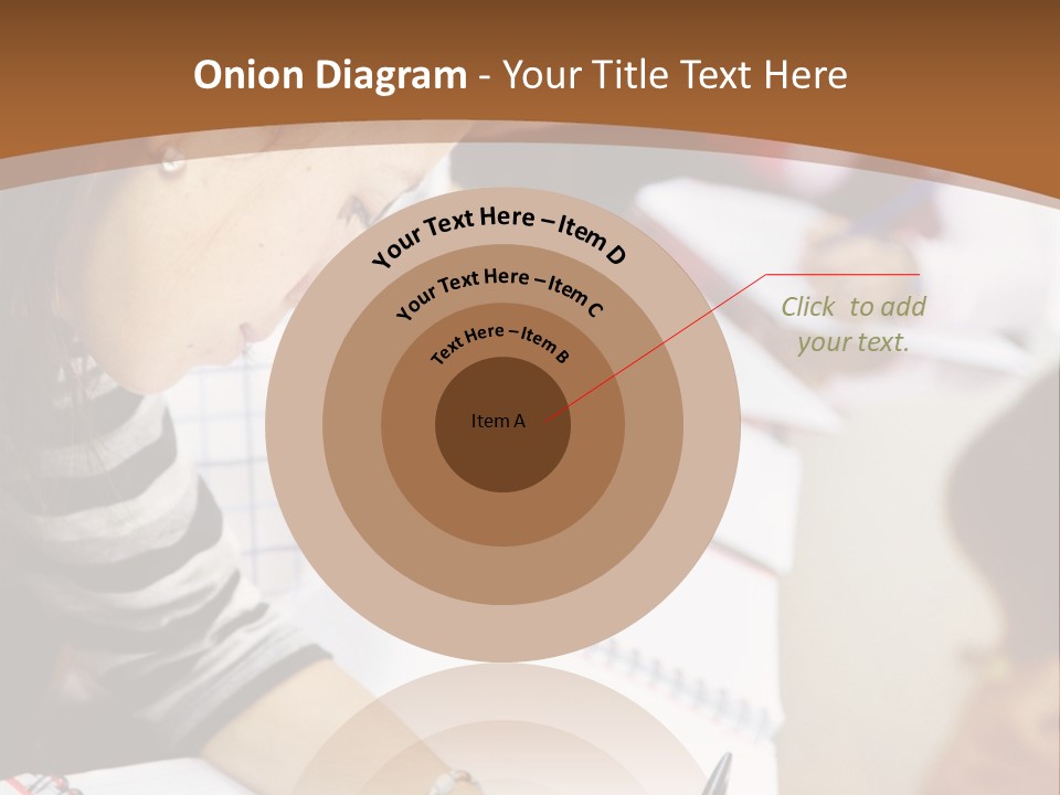 Group Of Students At The Library Studying PowerPoint Template