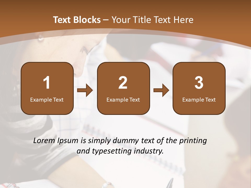 Group Of Students At The Library Studying PowerPoint Template