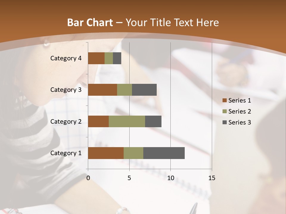 Group Of Students At The Library Studying PowerPoint Template