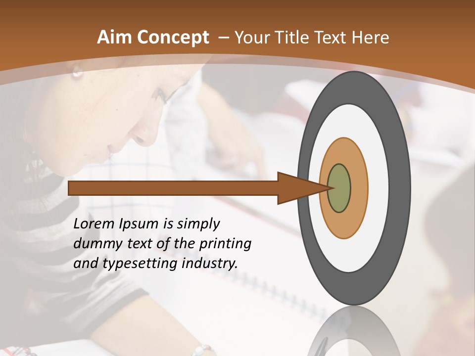 Group Of Students At The Library Studying PowerPoint Template