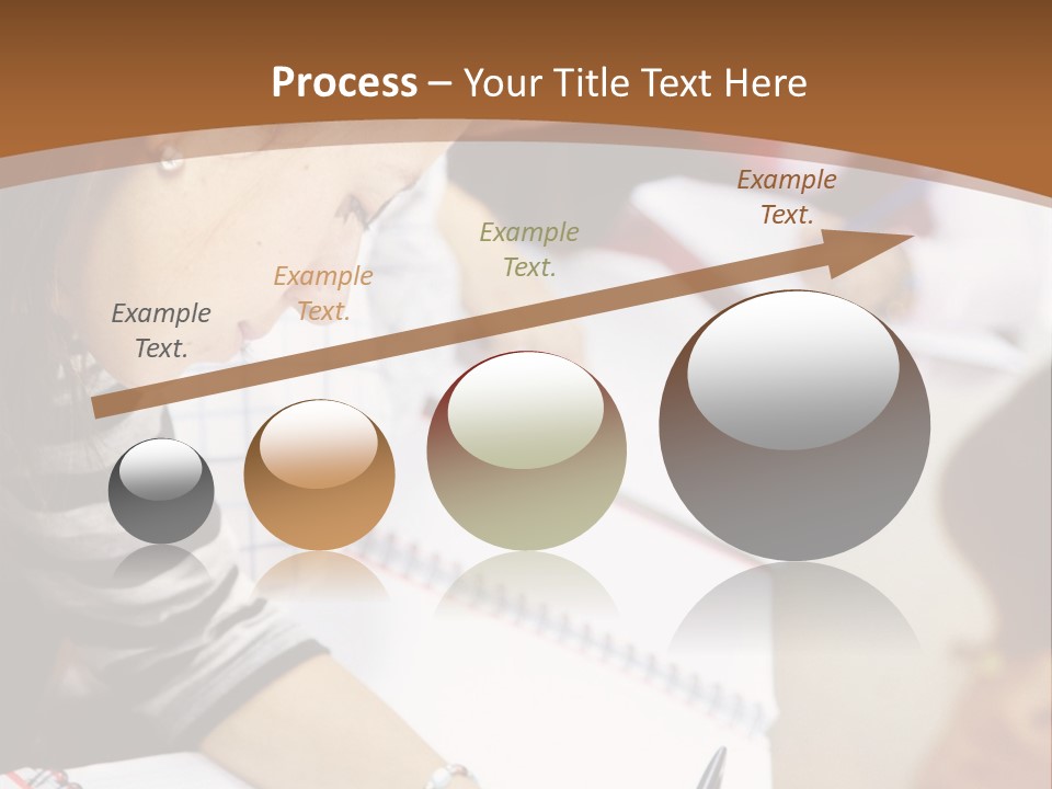 Group Of Students At The Library Studying PowerPoint Template