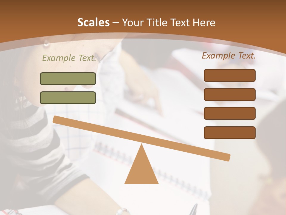 Group Of Students At The Library Studying PowerPoint Template