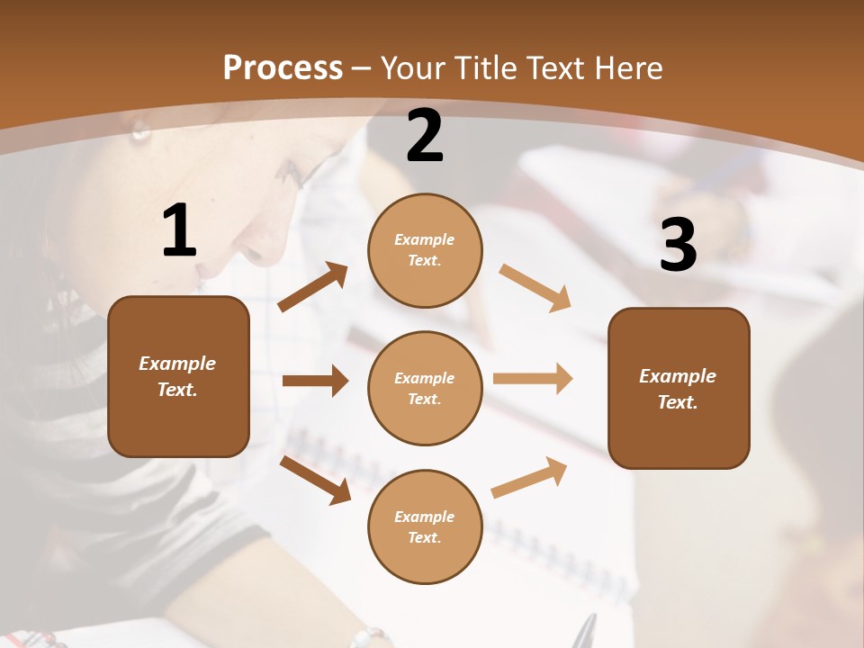 Group Of Students At The Library Studying PowerPoint Template
