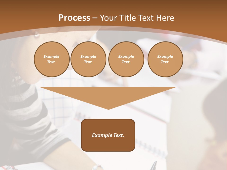 Group Of Students At The Library Studying PowerPoint Template