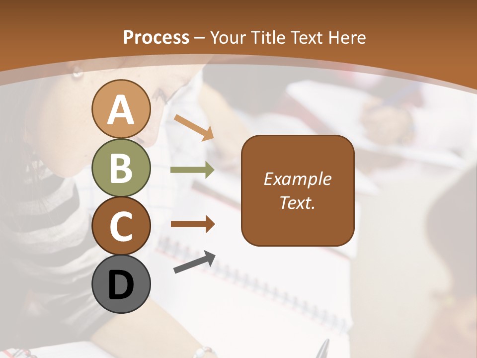 Group Of Students At The Library Studying PowerPoint Template