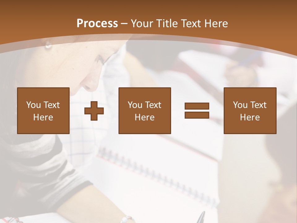 Group Of Students At The Library Studying PowerPoint Template