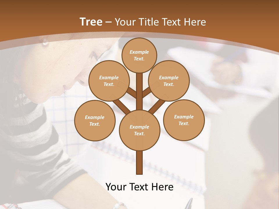 Group Of Students At The Library Studying PowerPoint Template