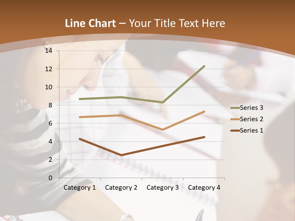 Group Of Students At The Library Studying PowerPoint Template