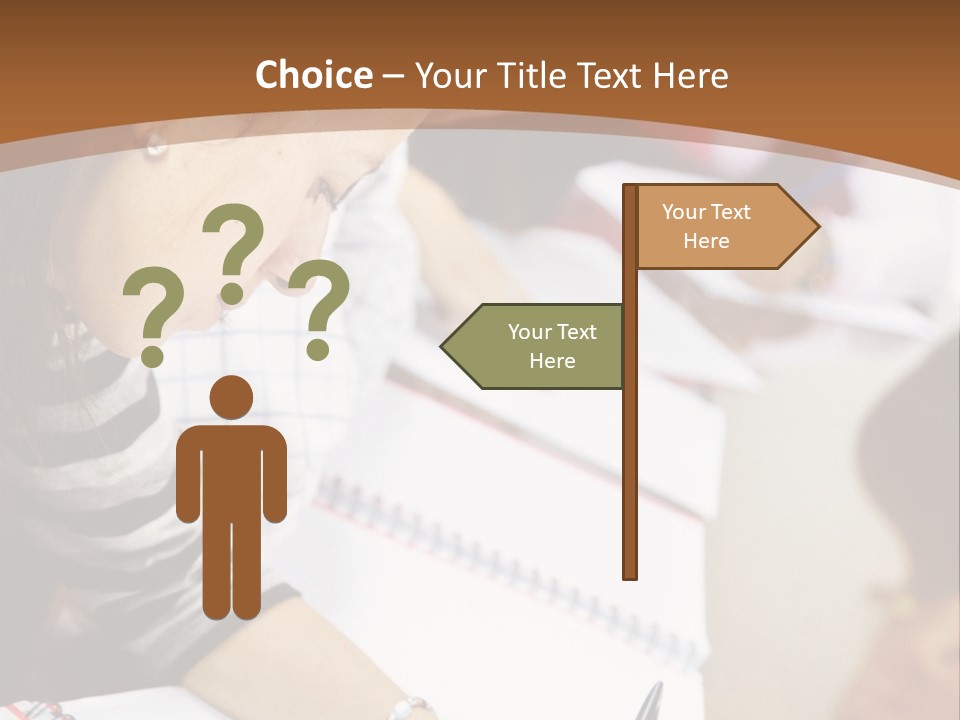 Group Of Students At The Library Studying PowerPoint Template