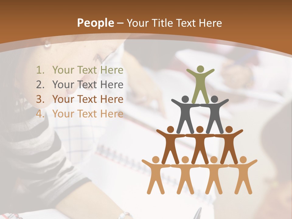 Group Of Students At The Library Studying PowerPoint Template