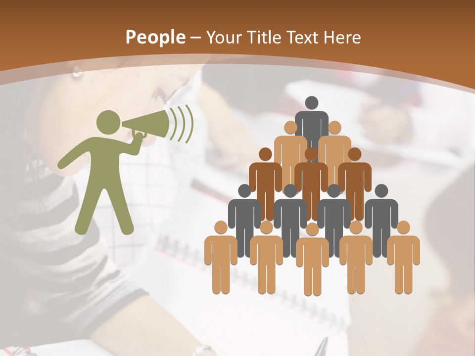 Group Of Students At The Library Studying PowerPoint Template